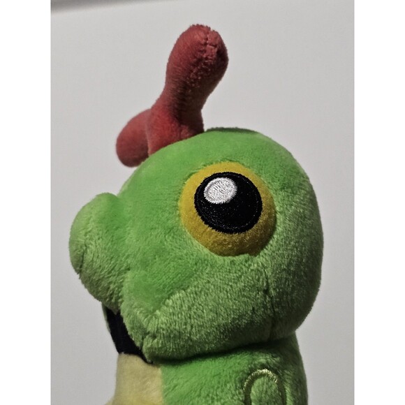 Pokemon Center Caterpie Plush 5" Green Stuffed Animal Soft Toy - Picture 6 of 9